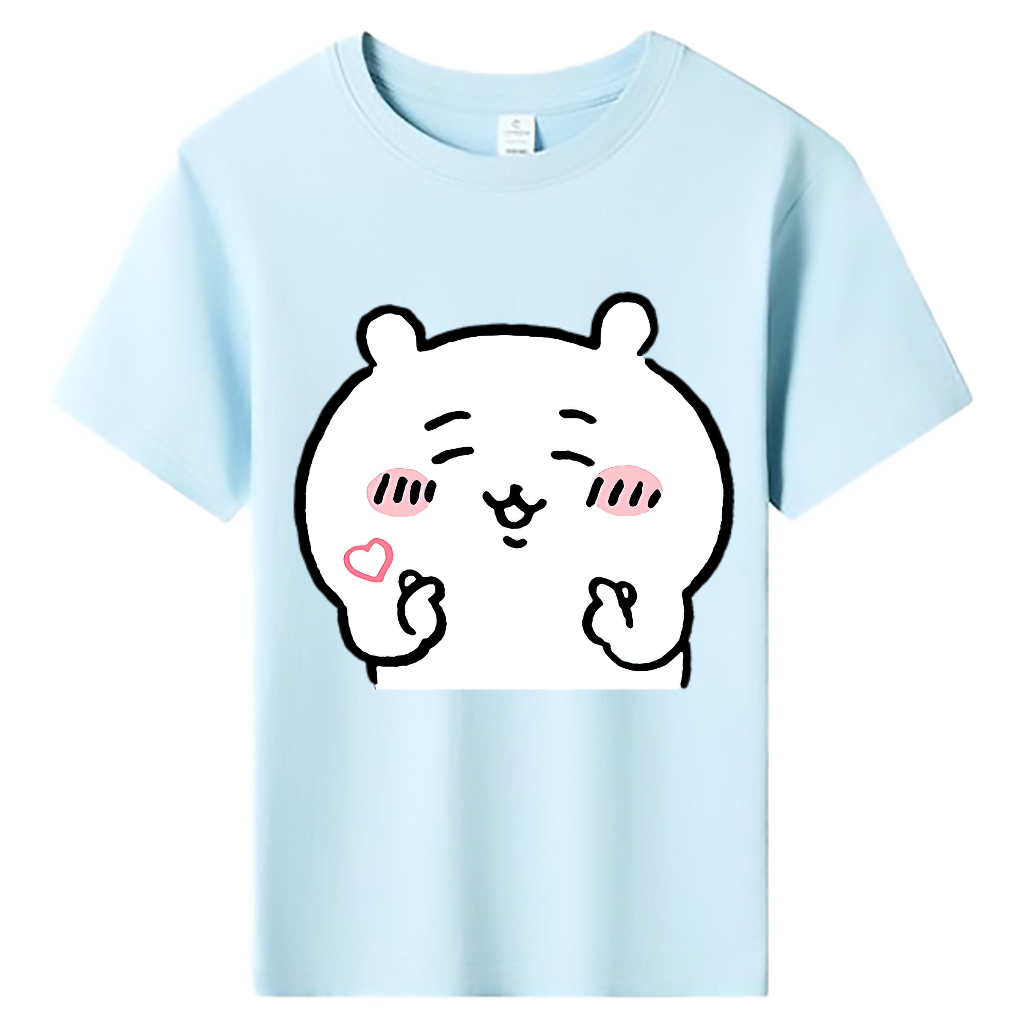 （画像用） ちいかわ ちいかわ Chii-kawa chiikawa 綿100％キッズTシャツ（フロントプリント）